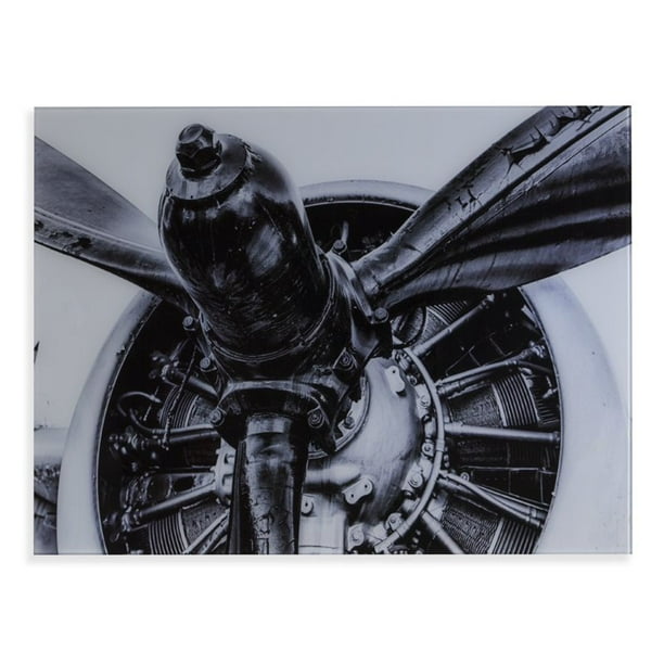 Wall Art Canvas Picture Print Vintage Airplane Engine Propeller Close-up 3.2 Wall Art Canvas Picture Print Vintage Airplane Engine Propeller Close-up 3.2